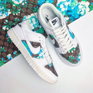 Håndsyet Stof Custom - Nike Dunk Low - Custom Copenhagen