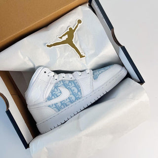 Håndsyet Stof Custom - Nike Jordan 1 - Custom Copenhagen