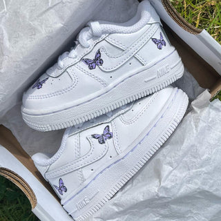 Sommerfugle Custom - Nike Air force 1 kids - Custom Copenhagen