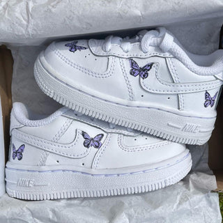 Sommerfugle Custom - Nike Air force 1 kids - Custom Copenhagen